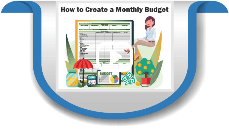 Functional Money Life Skills Adulting Resources Video for young adult How to Create a Monthly Budget