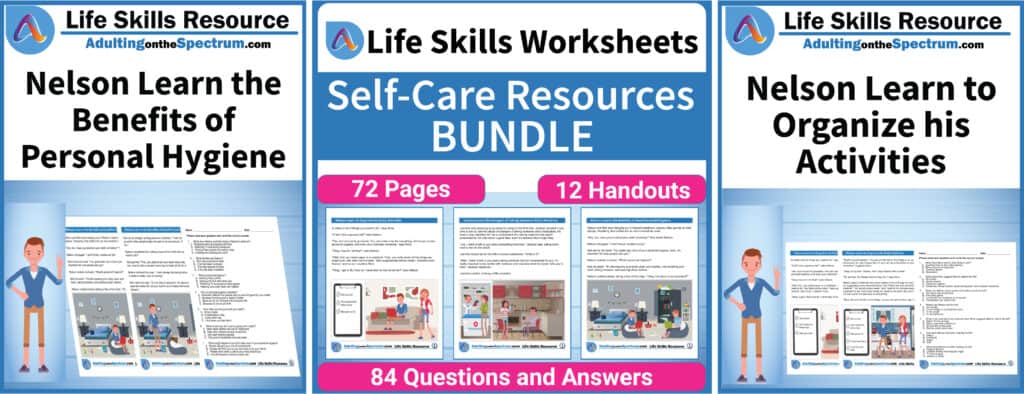 Self-Care Life Skills Bundle for Middle and High School Special Education