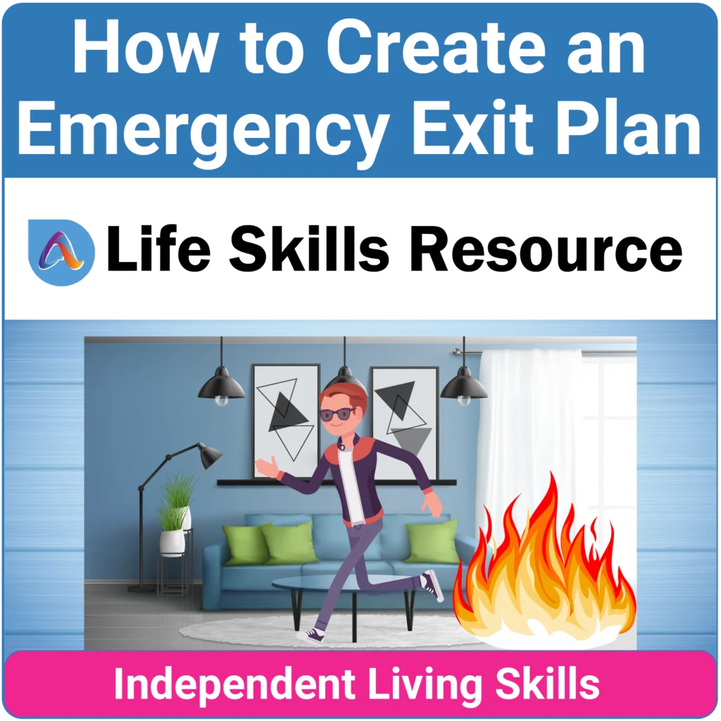 Functional Life Skills SPED Activity - How to Create an Emergency Exit Plan