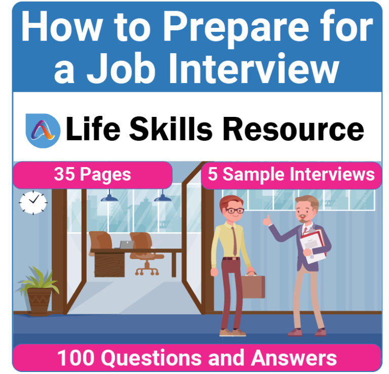 How to Prepare for a Job Interview is a special education activity designed for teens and young adults to improve their career exploration skills.